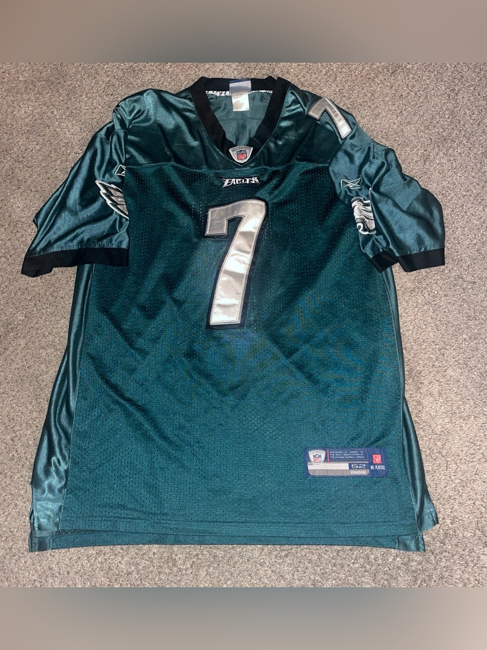 Vintage Philadelphia Eagles Michael Vick #7 On Field Reebok Jersey XXL 52 Green